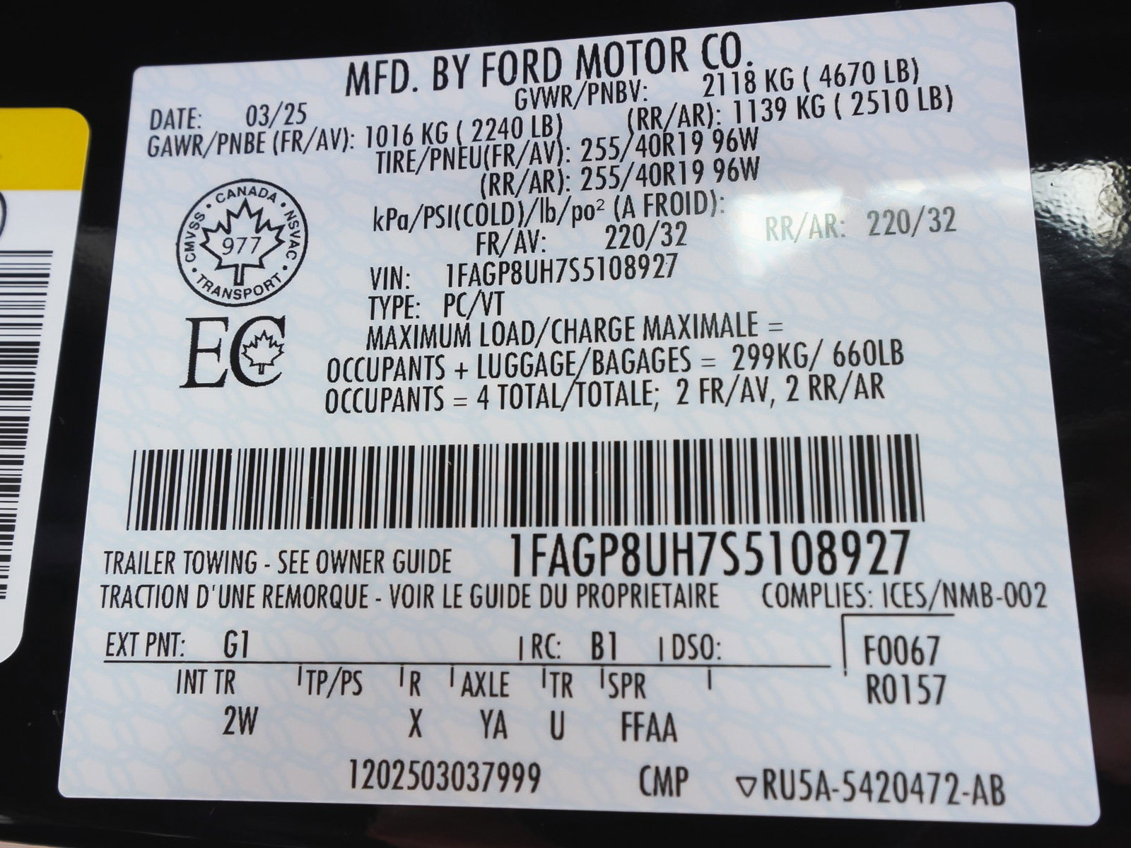 Used 2025 Ford Mustang Convertible w/ Mustang Nite Pony Package image 14