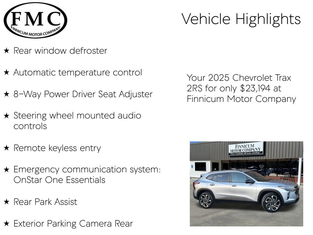 Used 2025 Chevrolet Trax RS w/ Driver Confidence Package image 16