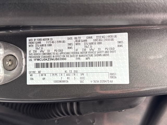 Used 2022 Ford Escape SEL w/ Technology Package image 24