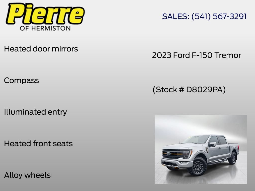 Used 2023 Ford F150 Tremor w/ Equipment Group 402A High AWD/4WD image 12