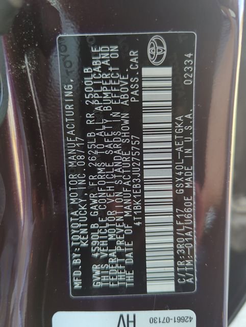 Used 2018 Toyota Avalon XLE Premium w/ Carpet Mat Package image 33