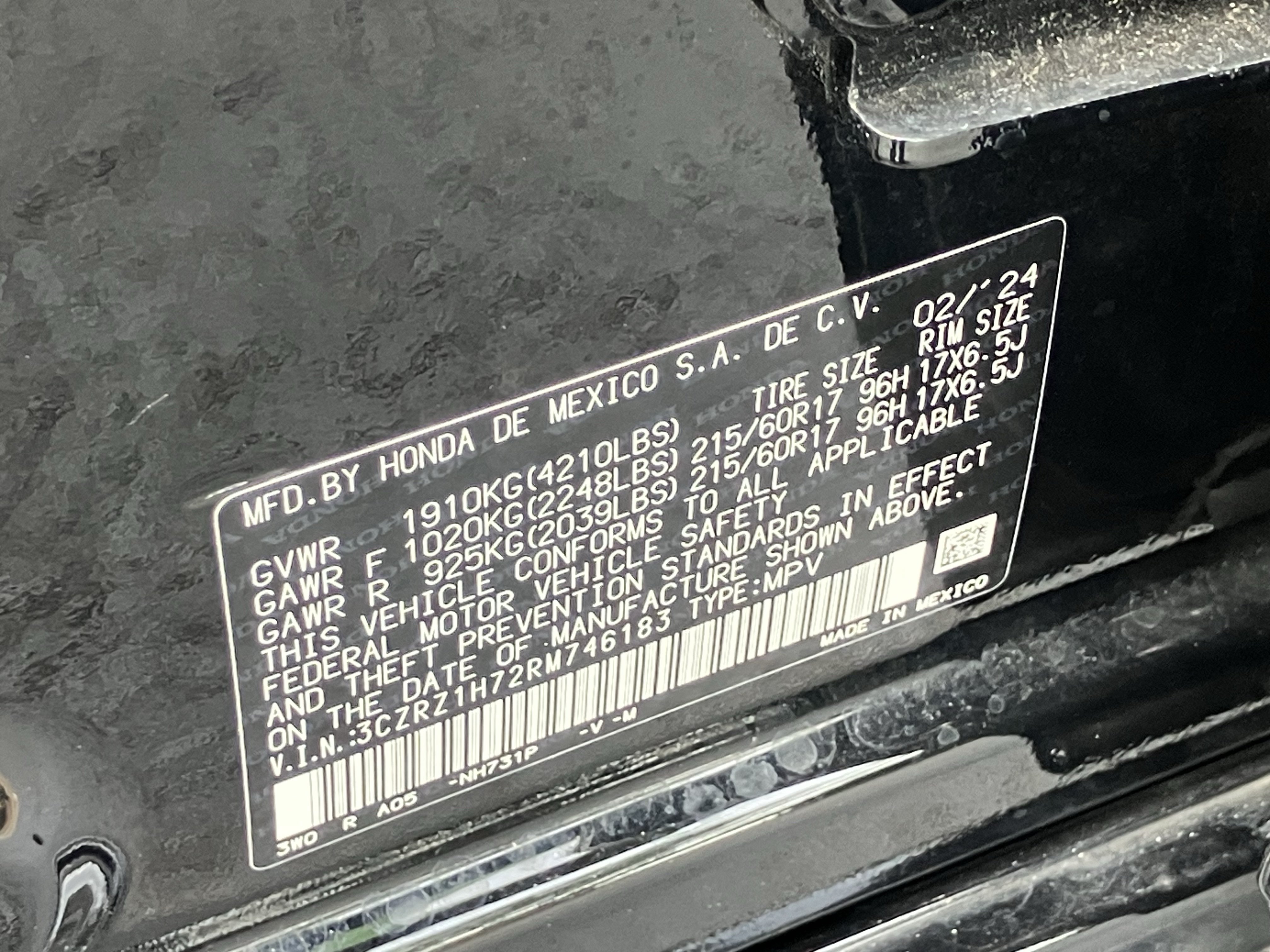 Used 2024 Honda HR-V EX-L image 30