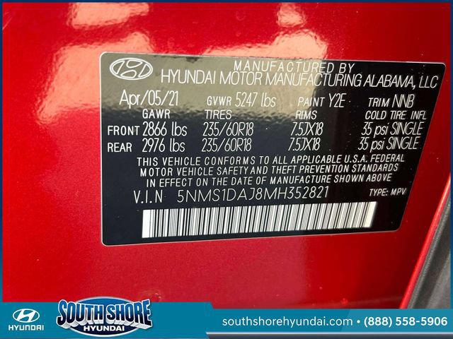 Certified 2021 Hyundai Santa Fe SE AWD/4WD image 19