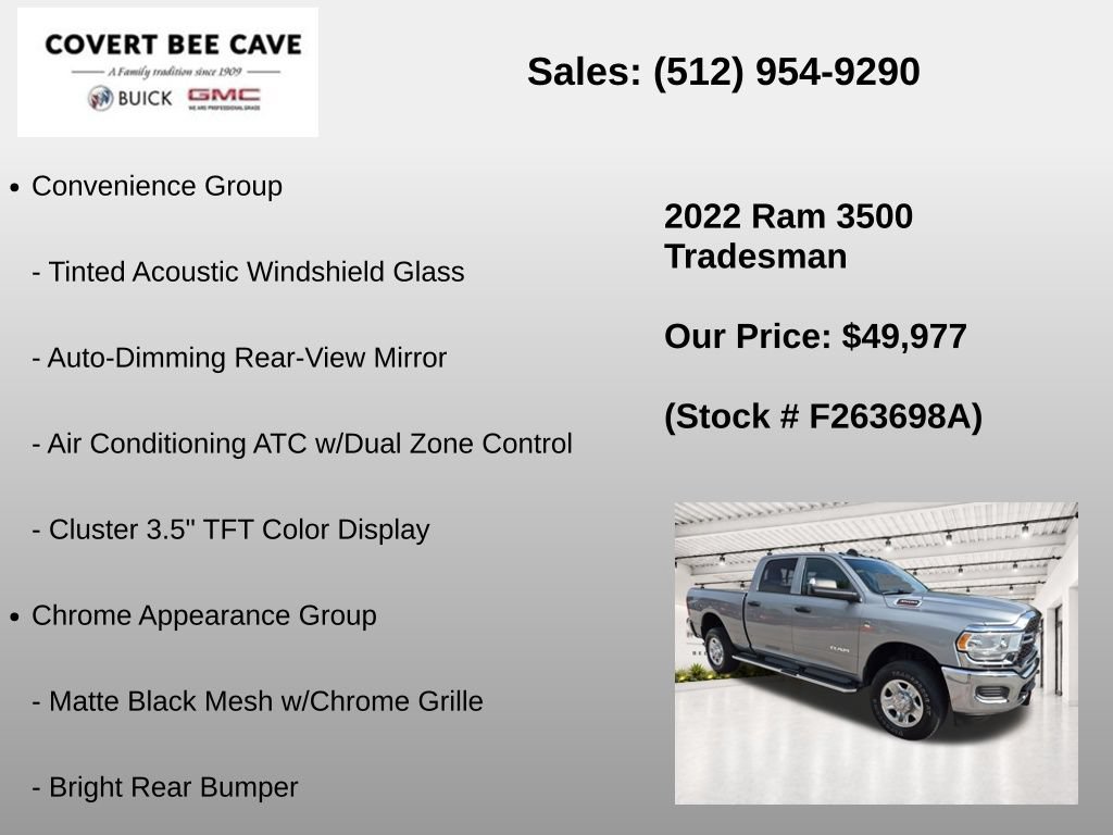 Used 2022 RAM 3500 Tradesman AWD/4WD image 12