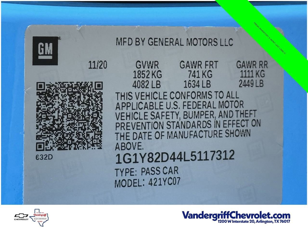Used 2020 Chevrolet Corvette Stingray Premium Cpe w/ 3LT Preferred Equipment Group RWD image 25
