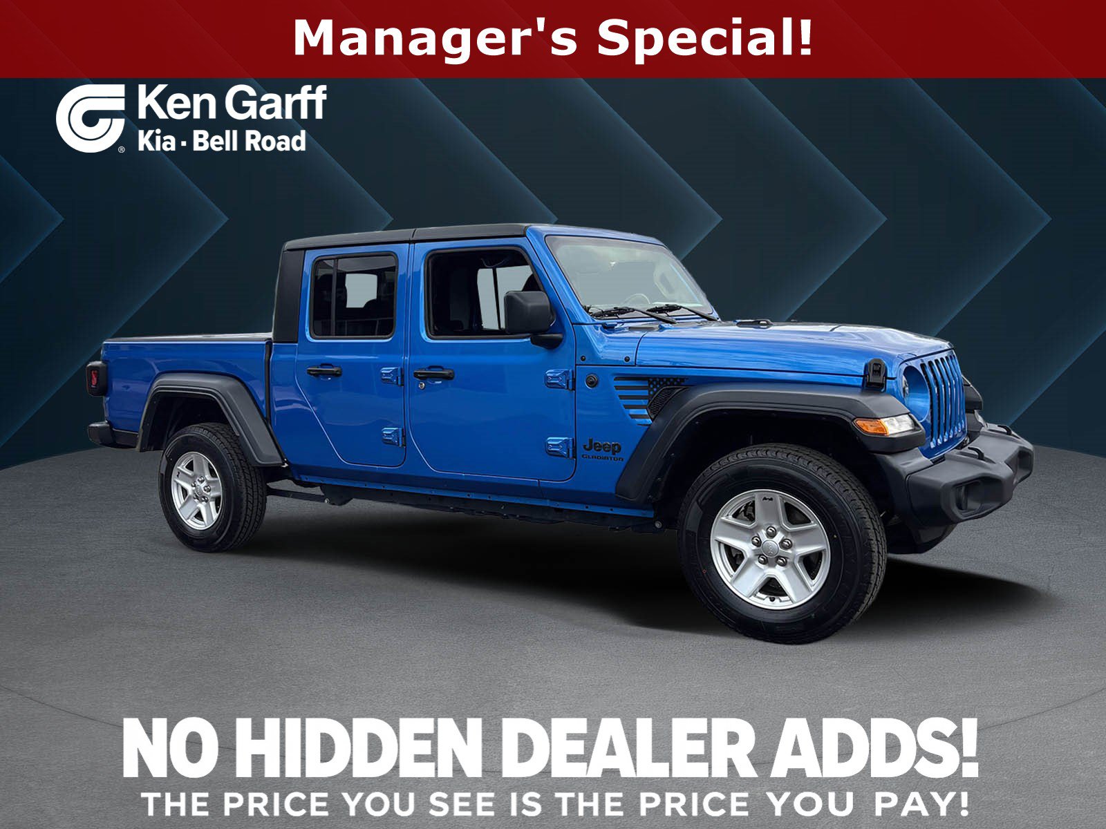 Used 2020 Jeep Gladiator Sport w/ Quick Order Package 24S AWD/4WD image 1