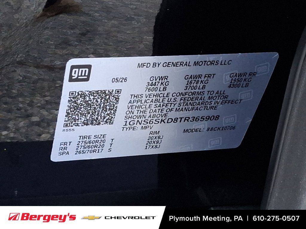 Certified 2026 Chevrolet Tahoe Premier w/ Sun And Tow Package AWD/4WD image 31