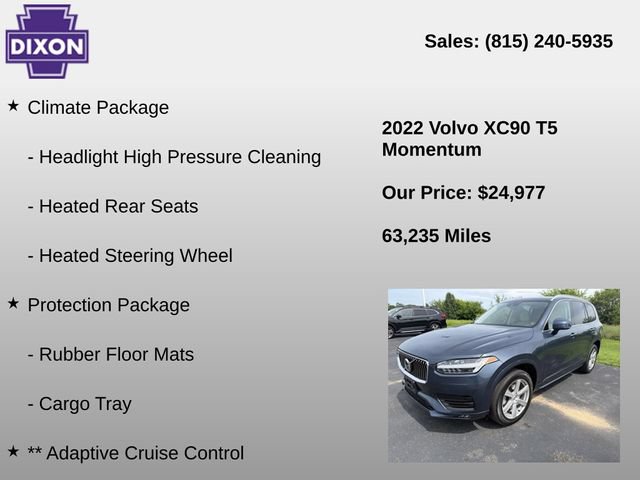 Used 2022 Volvo XC90 T5 Momentum AWD/4WD image 4