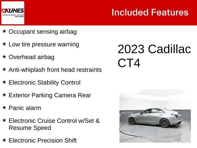 Used 2023 Cadillac CT4 V Blackwing w/ Driver Assist Package image 4