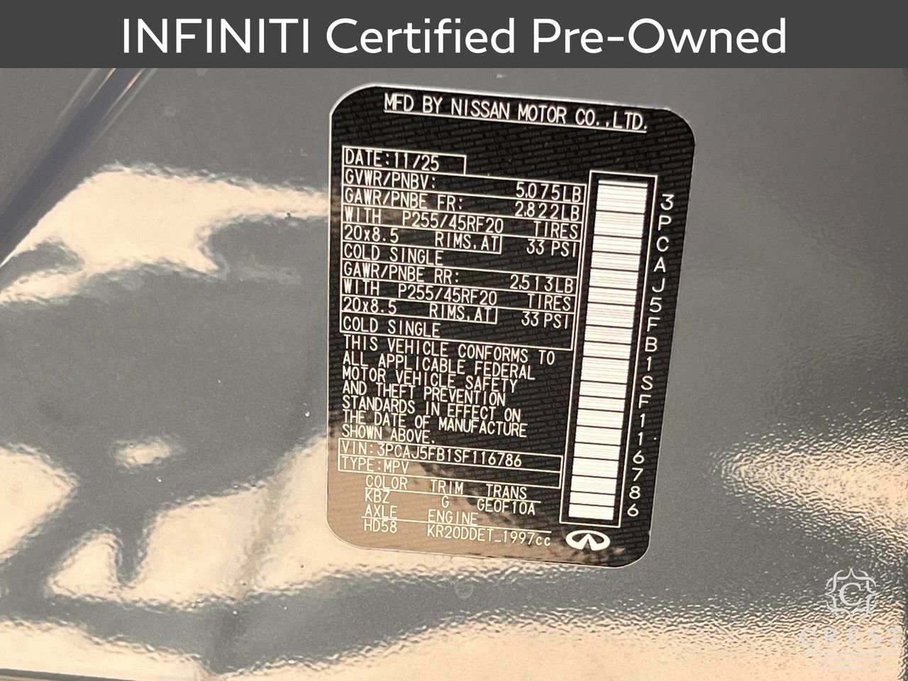 Certified 2025 INFINITI QX50 Sport AWD/4WD image 33