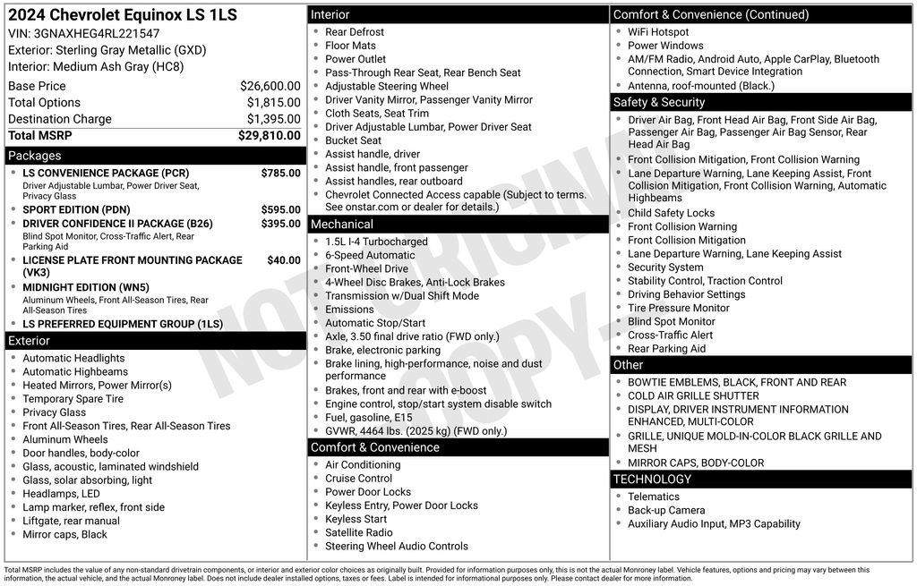 Used 2024 Chevrolet Equinox LS w/ LS Convenience Package FWD image 30