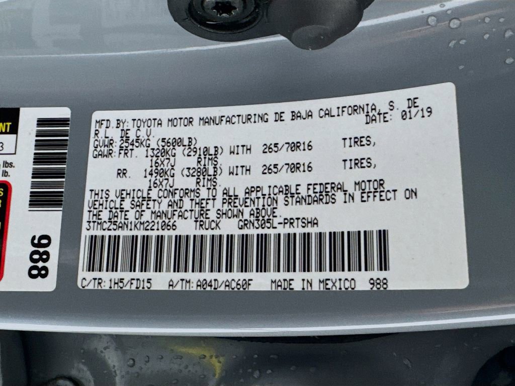 Used 2019 Toyota Tacoma TRD Off-Road w/ Technology Package AWD/4WD image 39