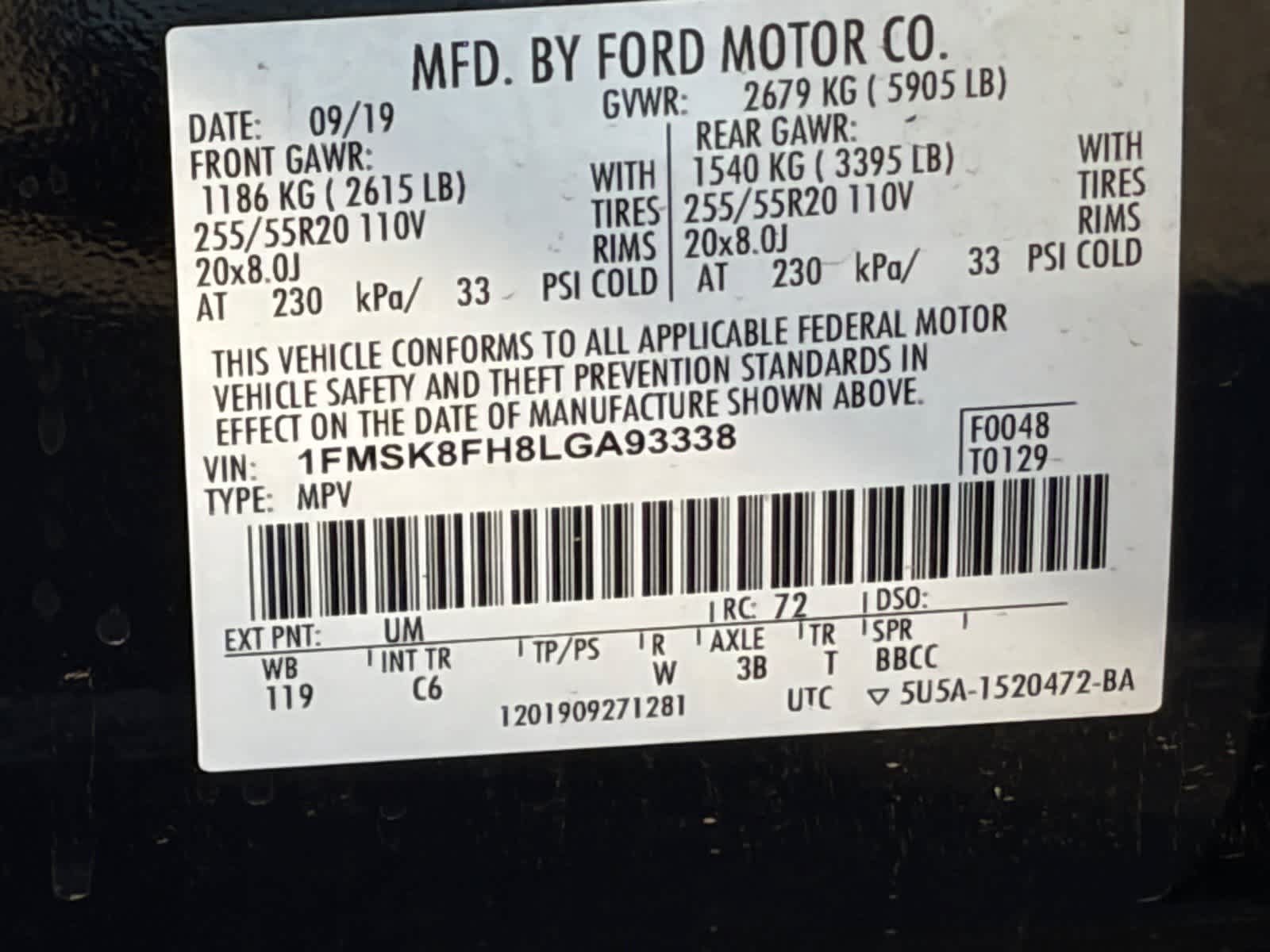 Used 2020 Ford Explorer Limited AWD/4WD image 20