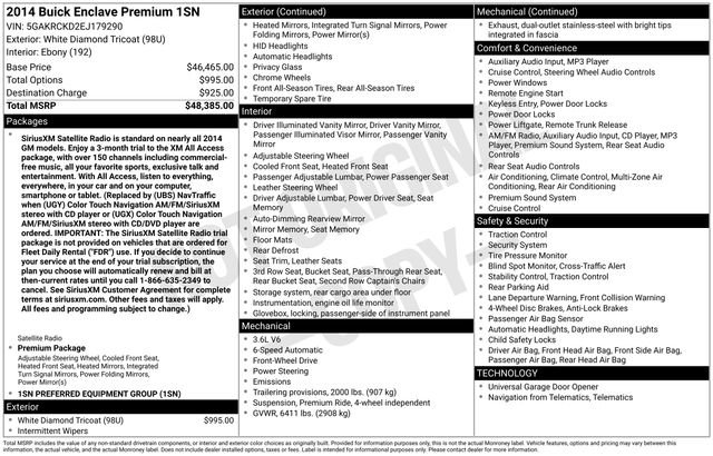 Used 2014 Buick Enclave Premium image 48