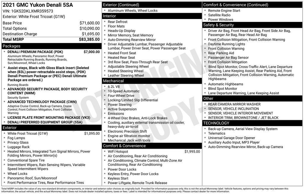 Certified 2021 GMC Yukon Denali w/ Denali Premium Package image 11