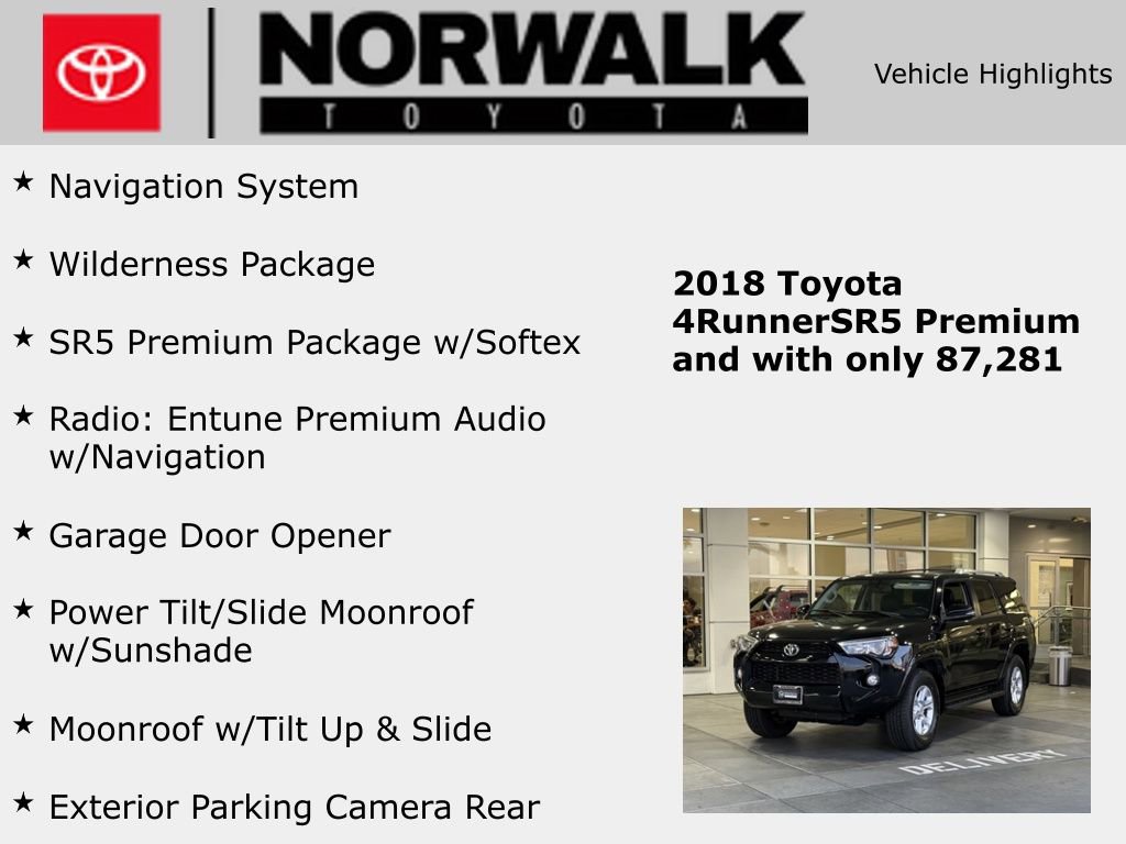 Certified 2018 Toyota 4Runner SR5 Premium image 10