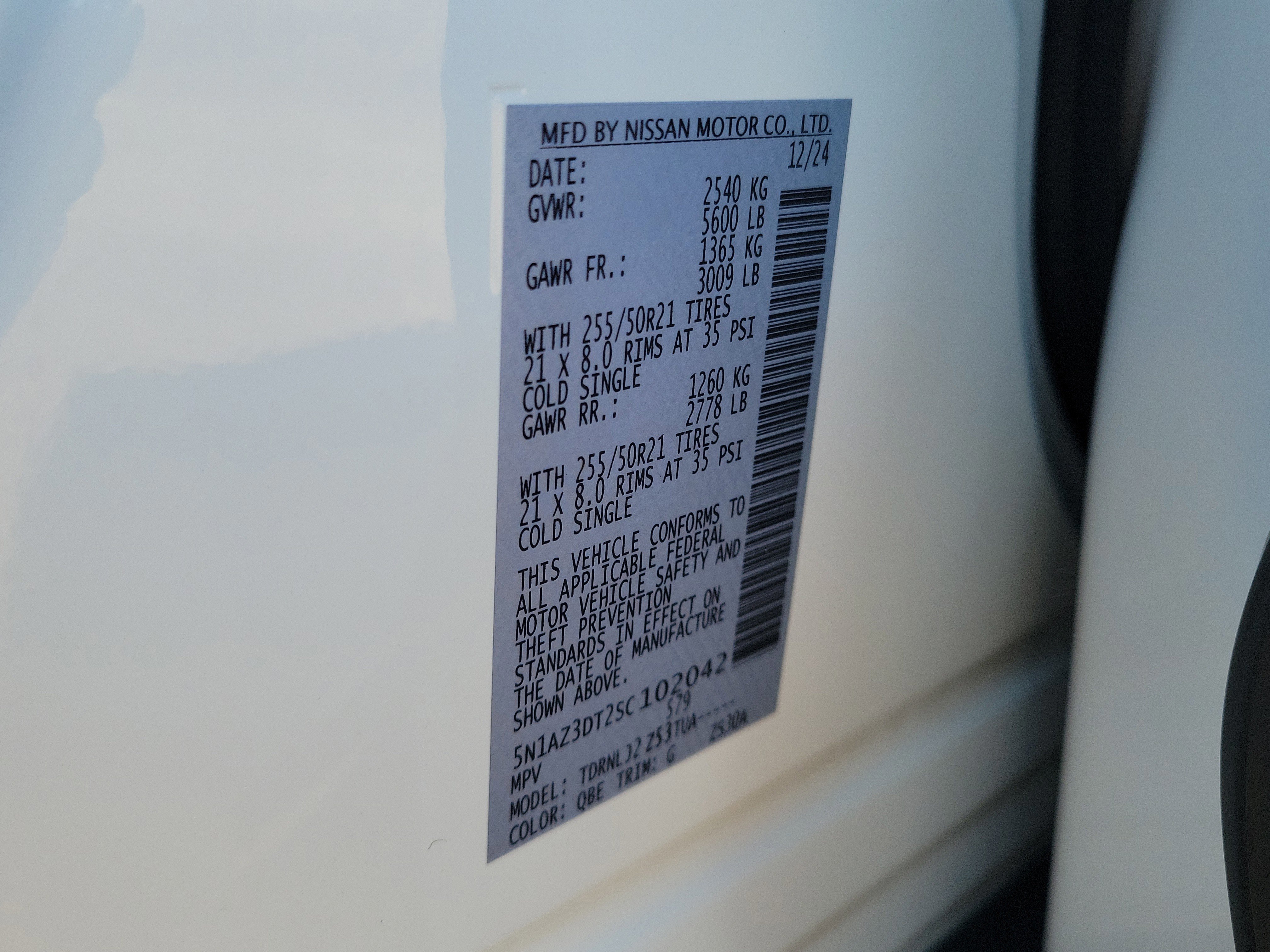 Certified 2025 Nissan Murano Platinum w/ Cargo Package image 34