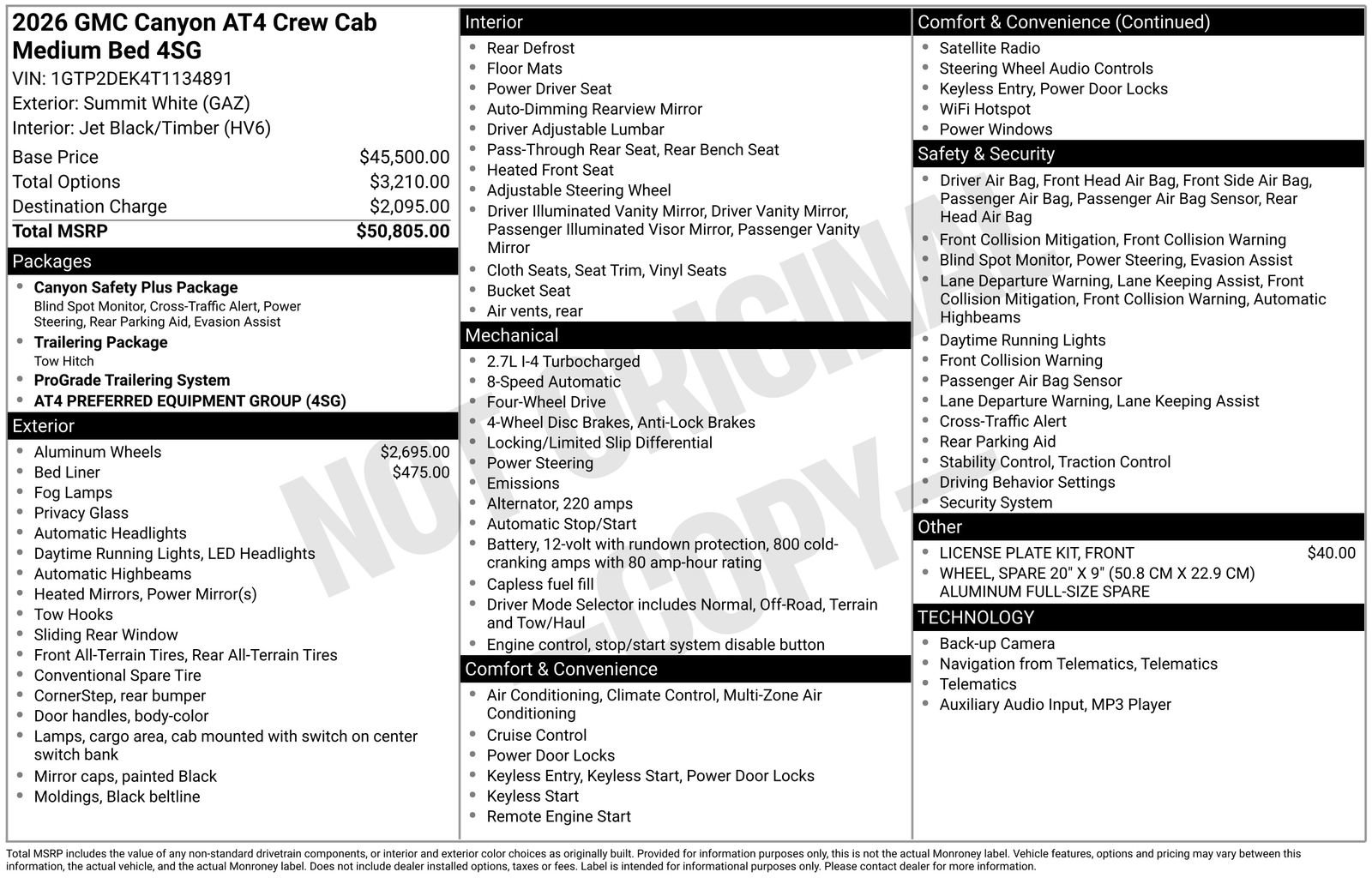 New 2026 GMC Canyon AT4 AWD/4WD image 10