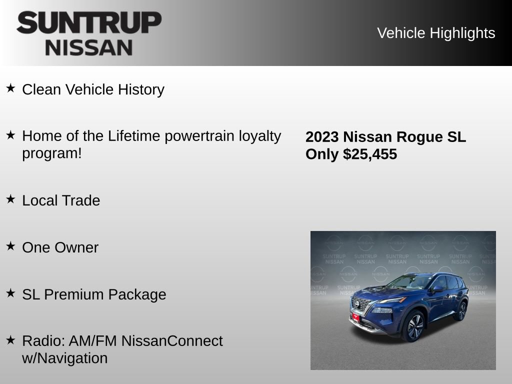 Used 2023 Nissan Rogue SL w/ SL Premium Package FWD image 8
