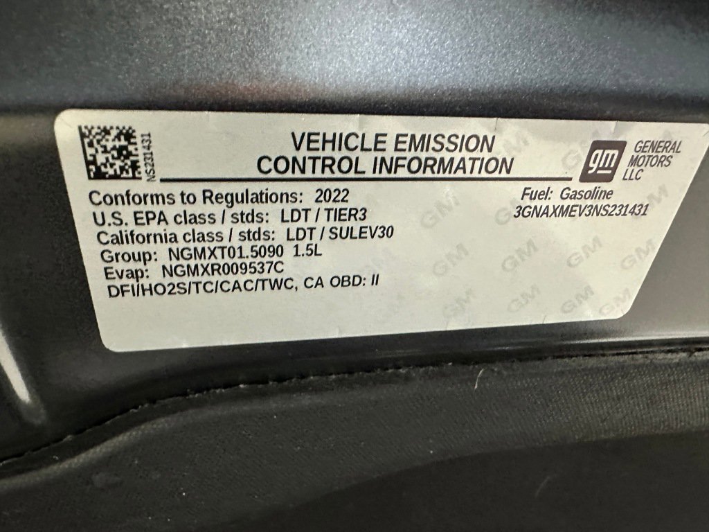 Certified 2022 Chevrolet Equinox RS w/ LPO, Floor Liner Package image 40