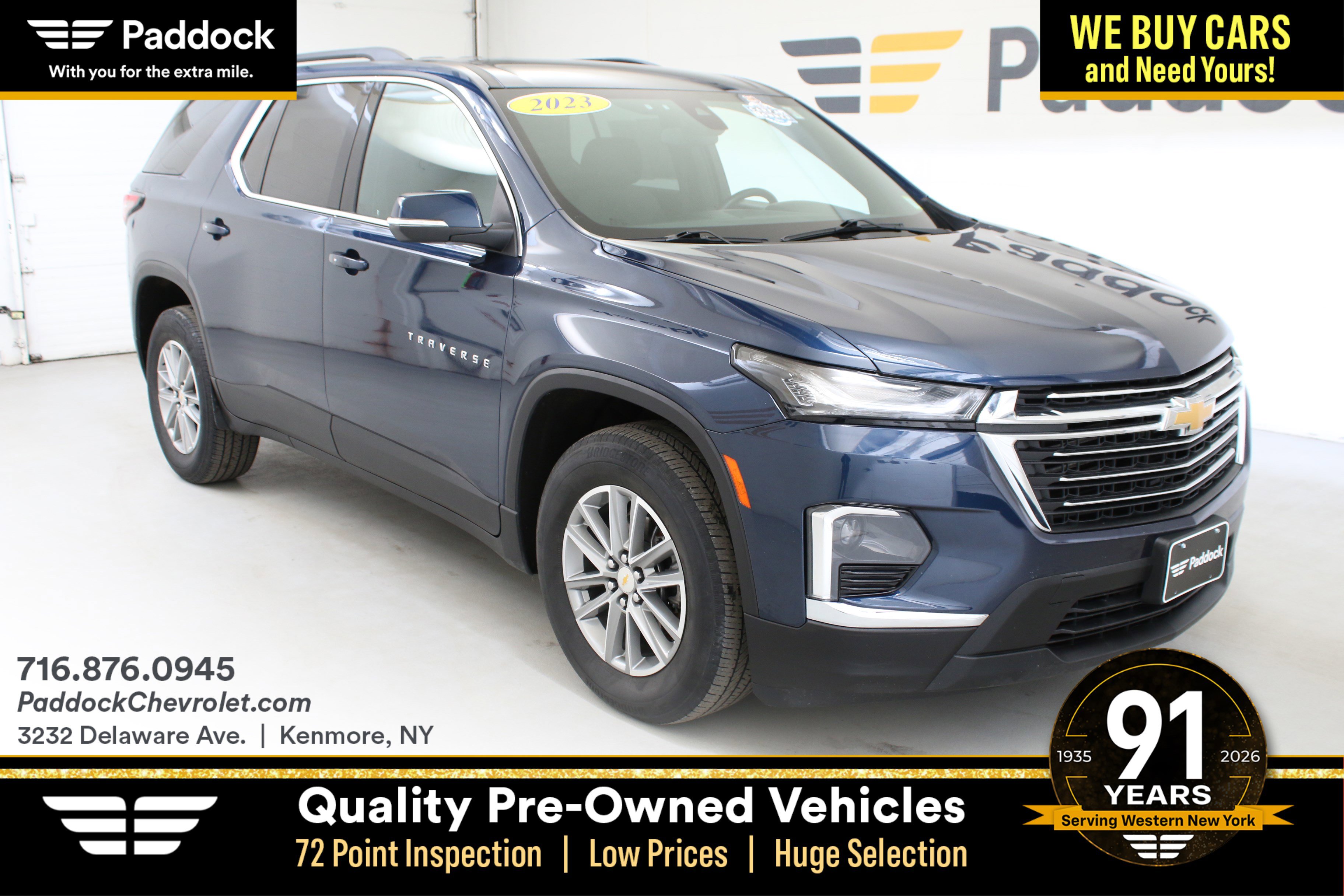 Used 2023 Chevrolet Traverse LT w/ LPO, Floor Liner Package