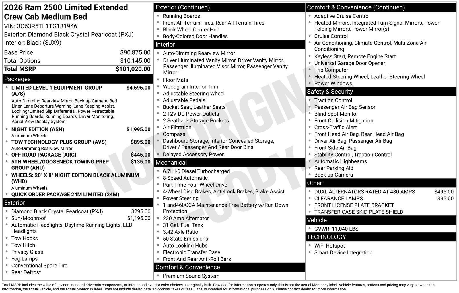 New 2026 RAM 2500 Limited image 26