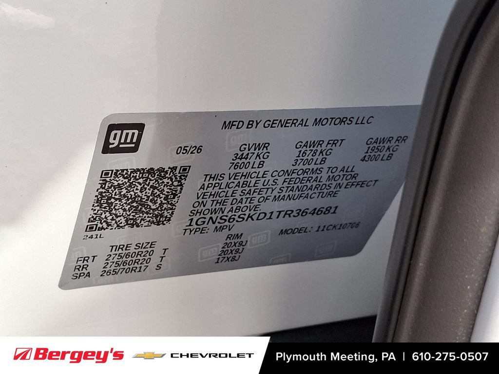 New 2026 Chevrolet Tahoe Premier w/ Sun And Tow Package AWD/4WD image 17