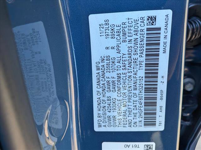 New 2026 Honda Civic FWD Hybrid Sedan image 17