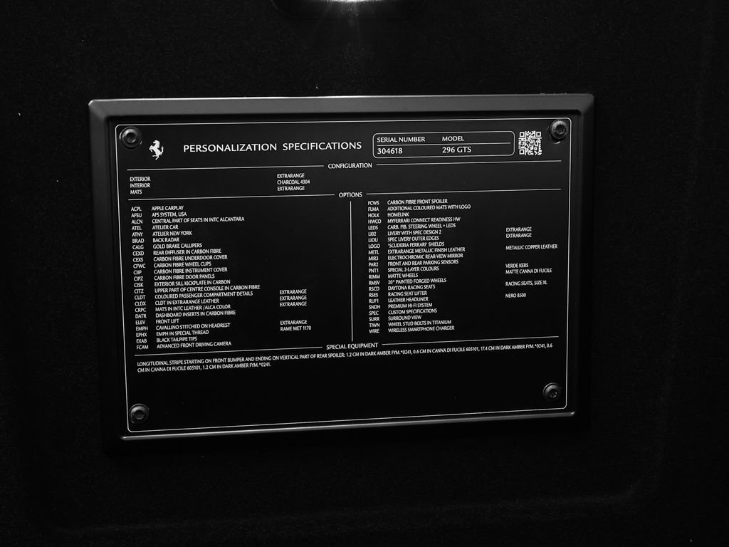 Certified 2024 Ferrari 296 GTS RWD image 18