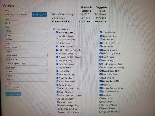 Used 2010 BMW 650i Coupe image 22