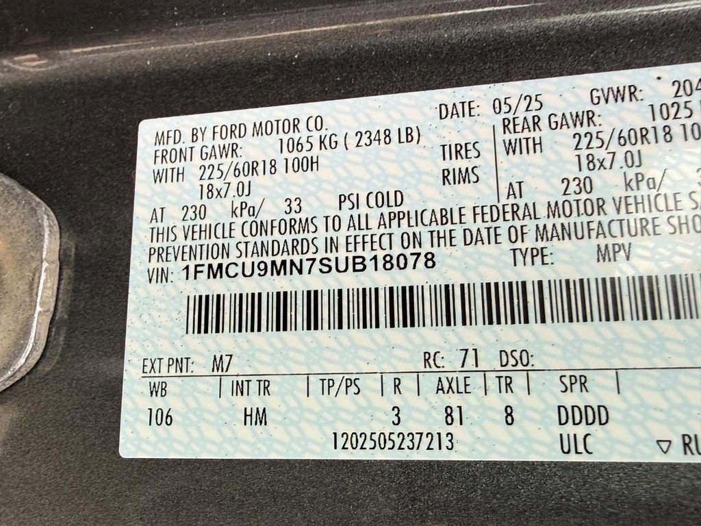 Used 2025 Ford Escape ST-Line AWD/4WD image 24