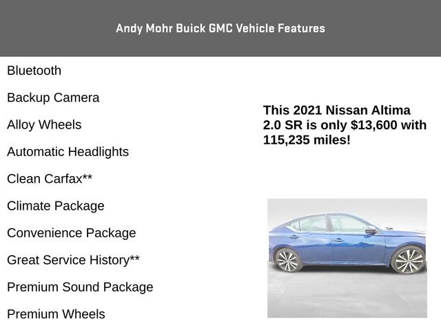 Used 2021 Nissan Altima 2.0 SR FWD image 4