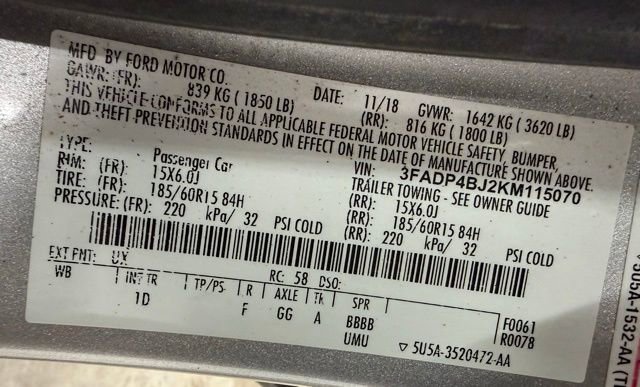 Used 2019 Ford Fiesta SE w/ Cold Weather Package image 21