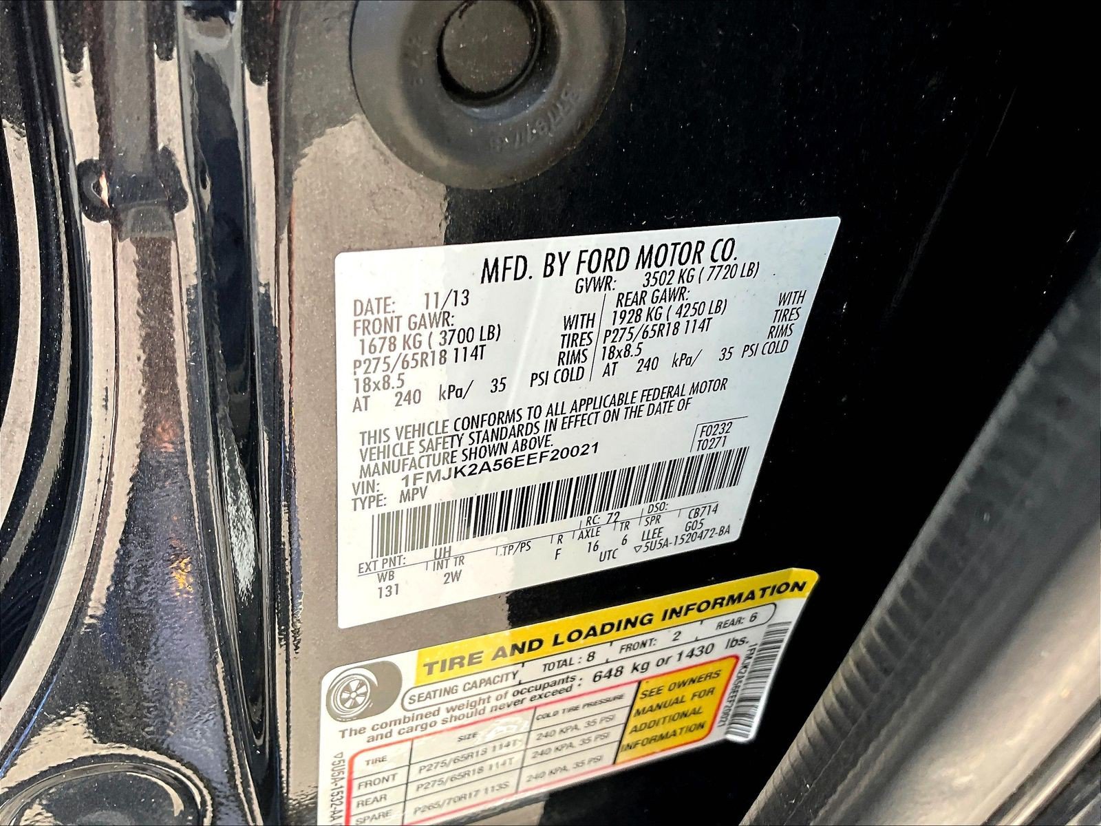 Used 2014 Ford Expedition EL Limited w/ Equipment Group 301A AWD/4WD image 19