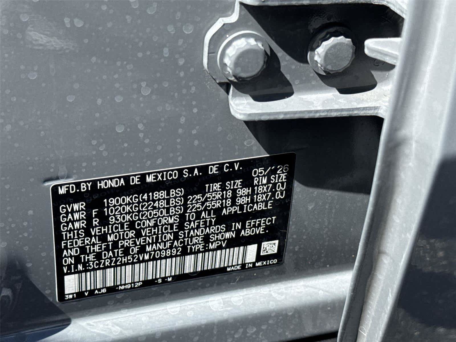 Certified 2027 Honda HR-V Sport image 32