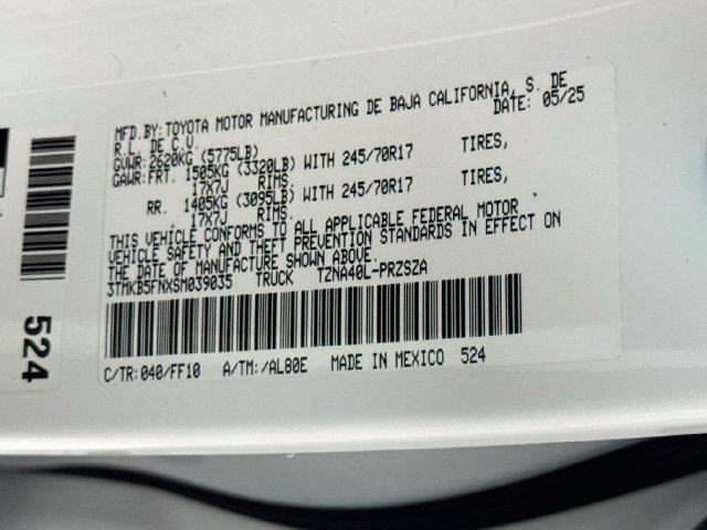 Certified 2025 Toyota Tacoma SR5 RWD image 32