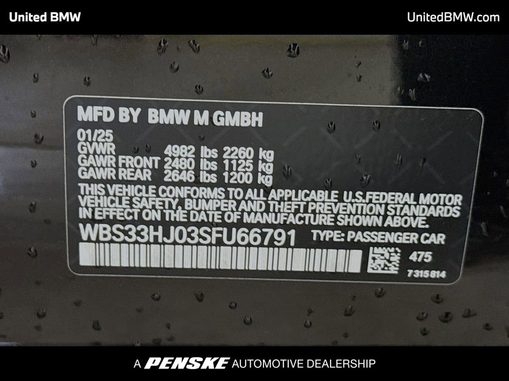 Used 2025 BMW M3 Competition w/ M Driver's Package image 14