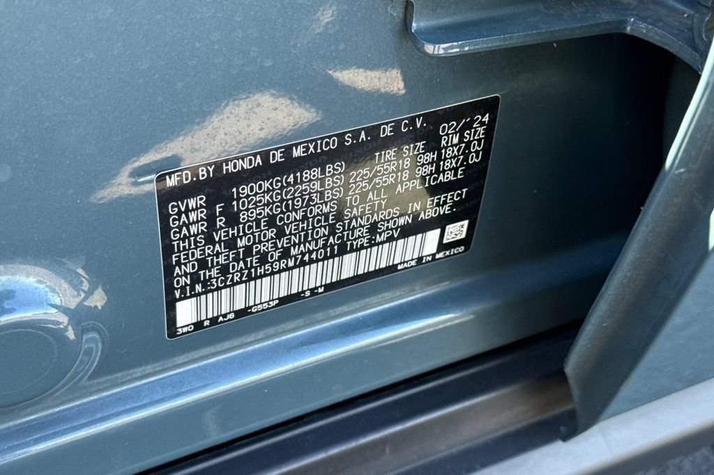 Certified 2024 Honda HR-V Sport image 28