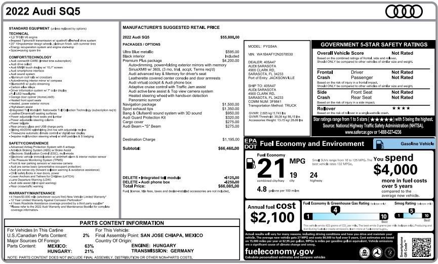 Used 2022 Audi SQ5 Premium Plus image 3