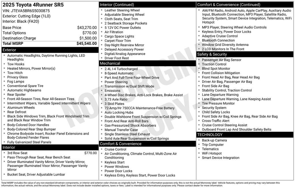 Used 2025 Toyota 4Runner SR5 image 12