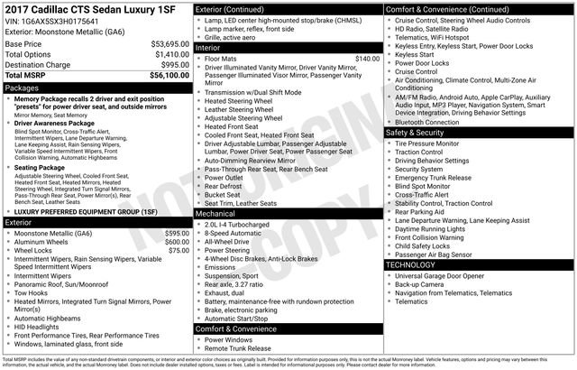 Used 2017 Cadillac CTS Luxury image 27