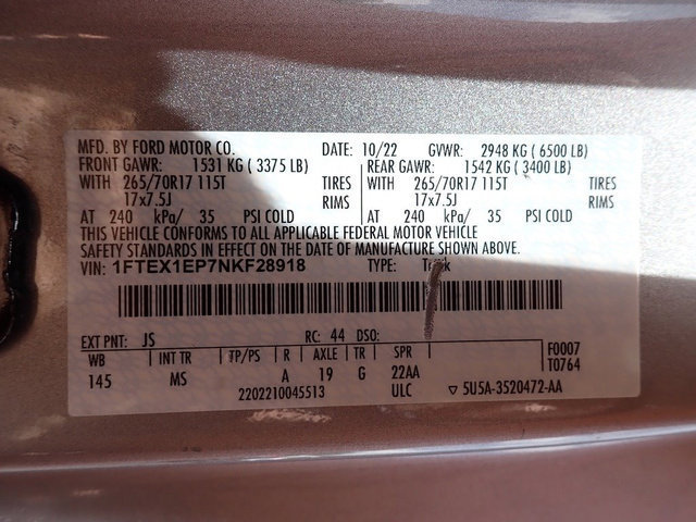 Certified 2022 Ford F150 XLT AWD/4WD image 21