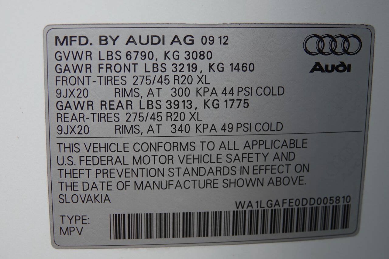 Used 2013 Audi Q7 3.0T Premium Plus w/ Premium Plus Pkg AWD/4WD image 95