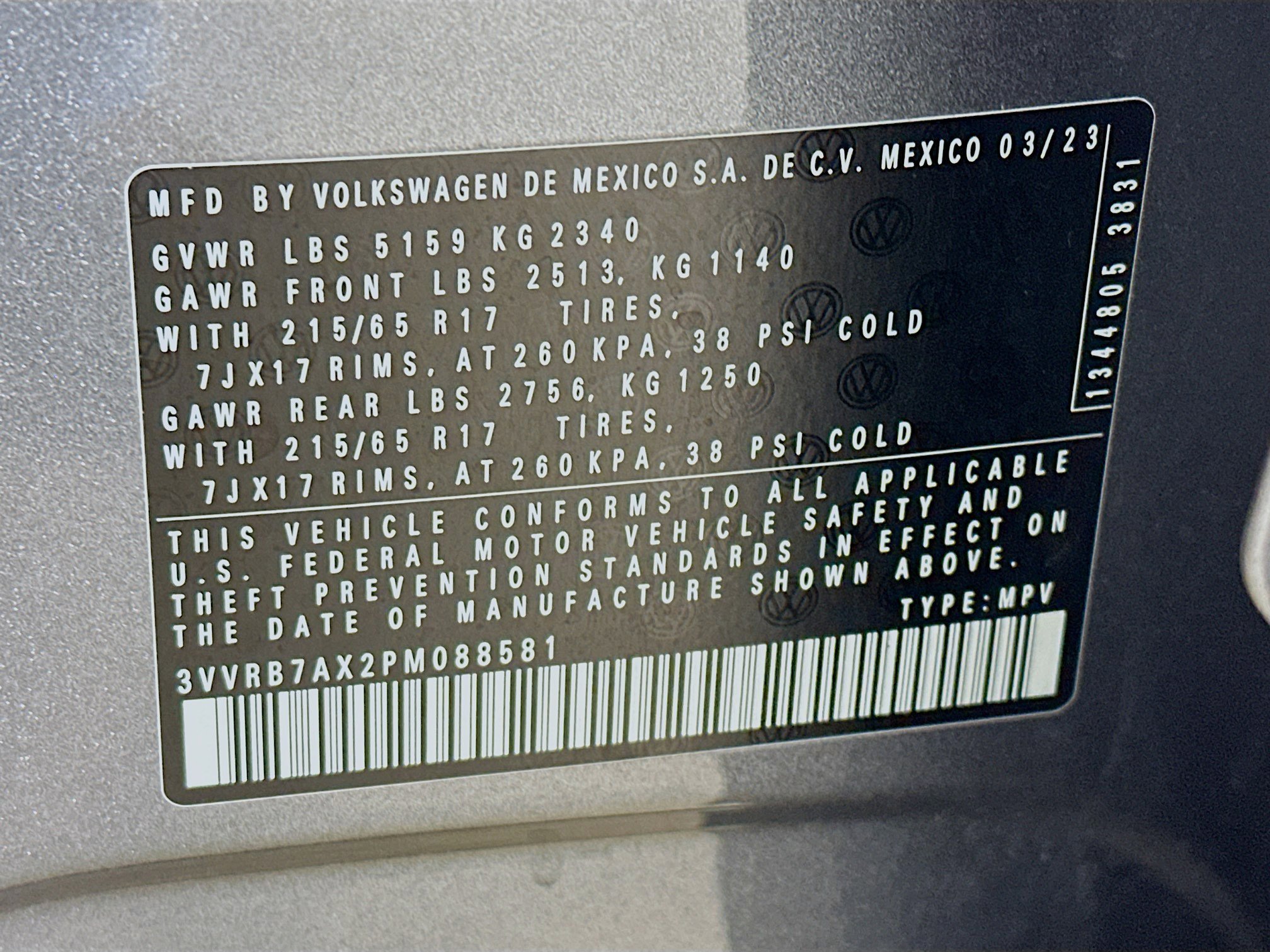 Used 2023 Volkswagen Tiguan S w/ Driver Assistance Package image 12