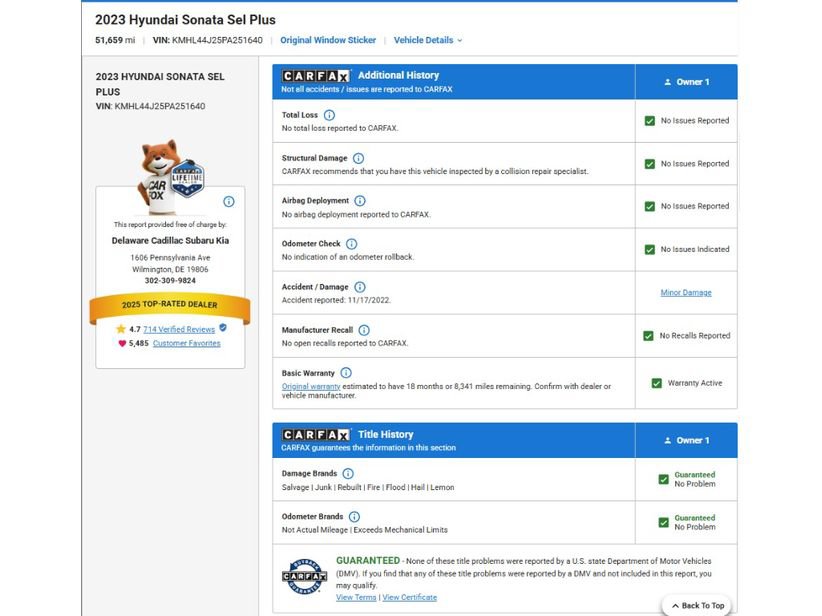Used 2023 Hyundai Sonata SEL Plus FWD image 8