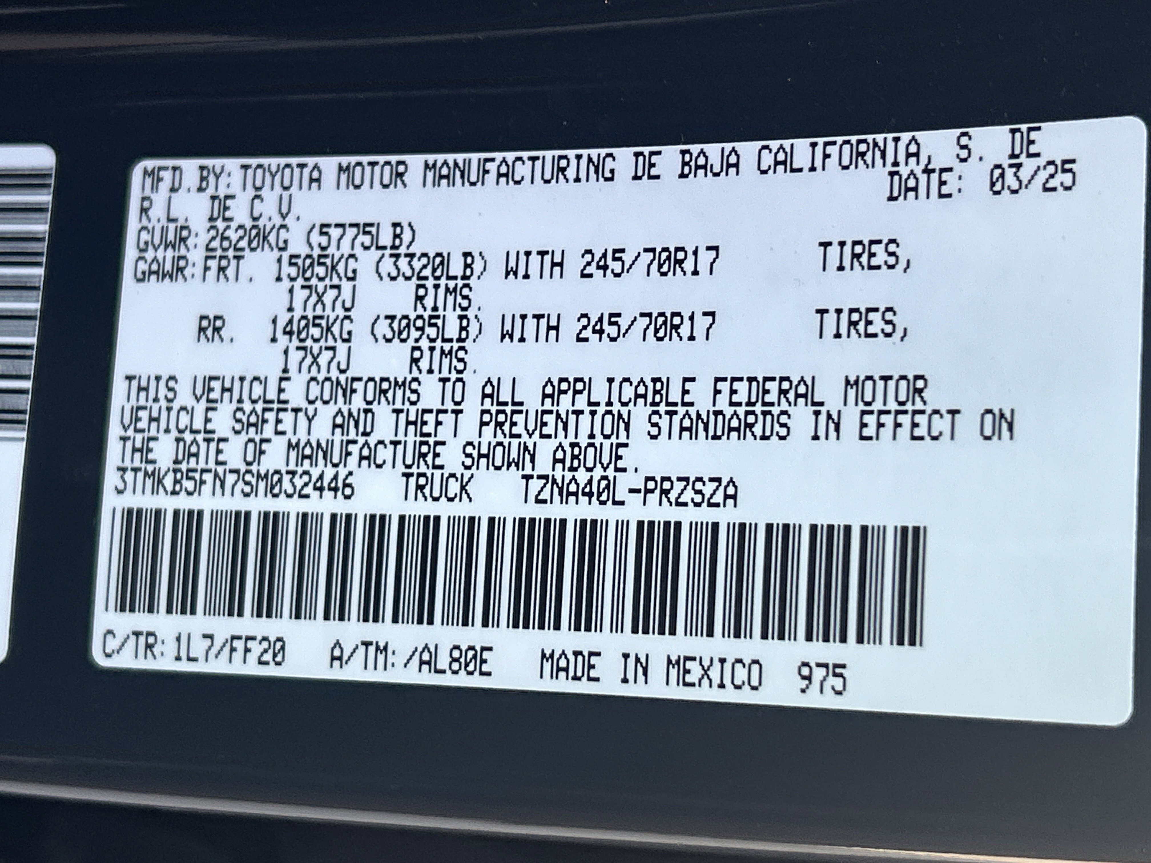 Used 2025 Toyota Tacoma SR5 image 36