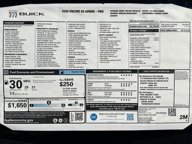 New 2026 Buick Encore GX Avenir w/ Avenir Technology Package image 21