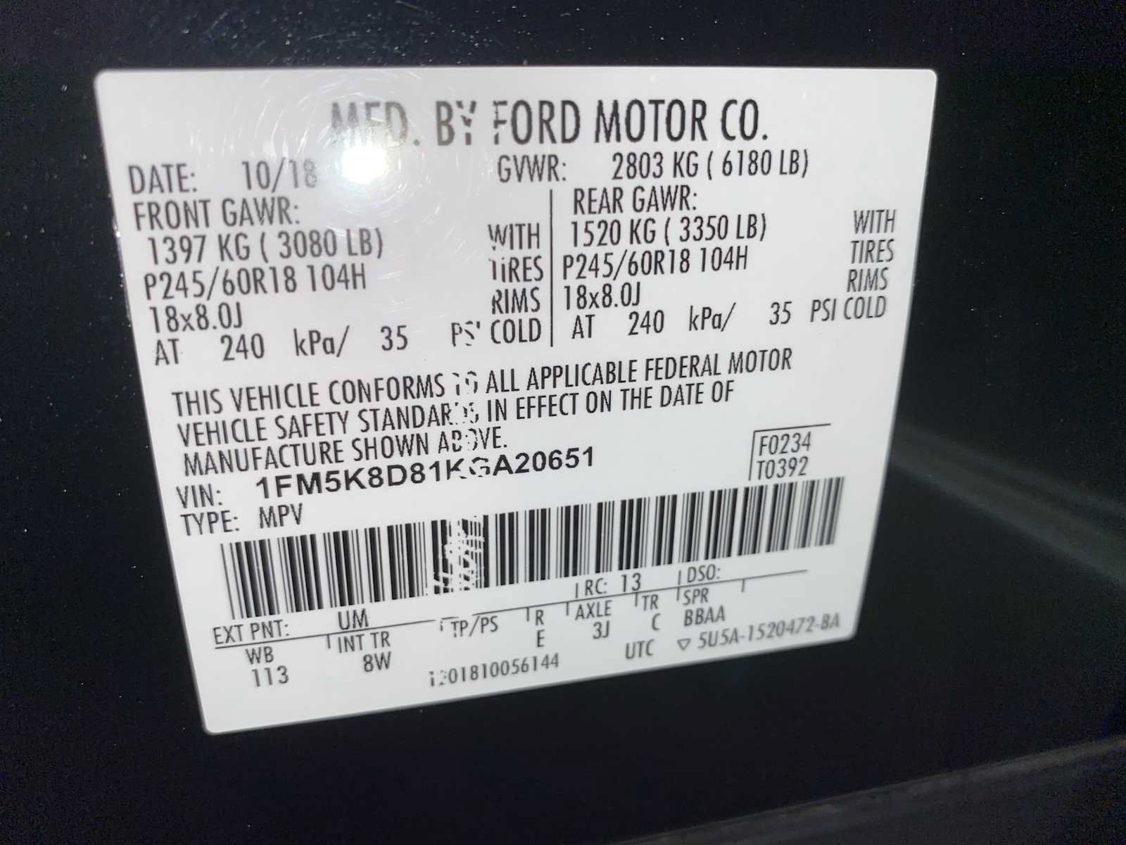 Used 2019 Ford Explorer XLT w/ Equipment Group 201A AWD/4WD image 21