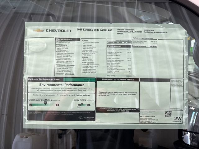 New 2026 Chevrolet Express 3500 w/ Driver Convenience Package RWD image 23