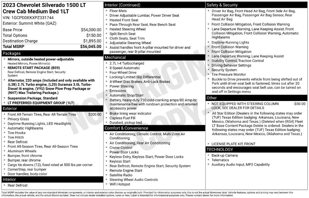 Certified 2023 Chevrolet Silverado 1500 LT AWD/4WD image 2